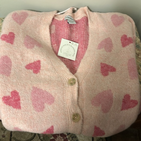 Cupcakes & Cashmere ladies pink size large button down sweater.  Brand new. - Picture 2 of 7